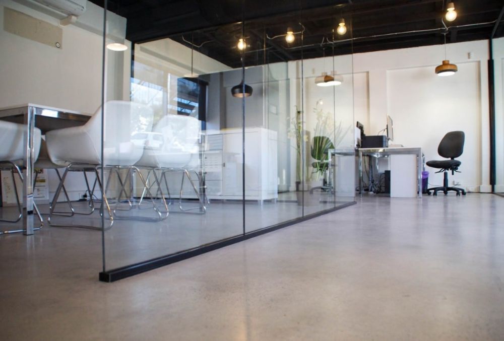office floors d polishe concrete