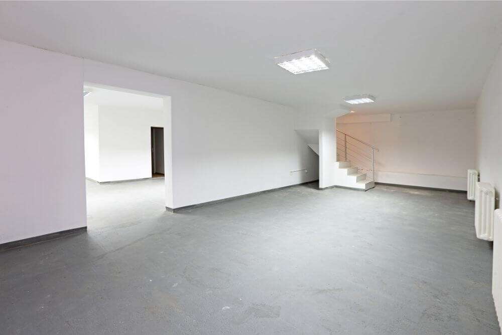 Empty basement floor